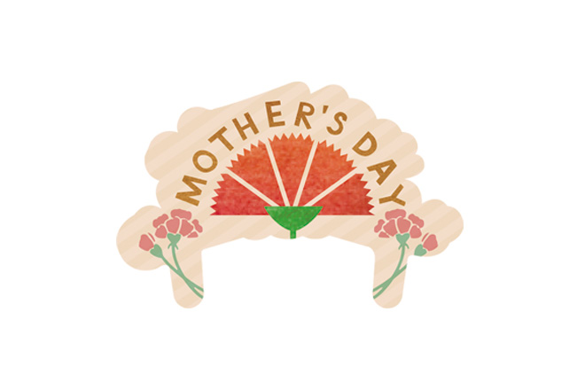 文青康乃馨Mothers Day蛋糕插牌 AS990179