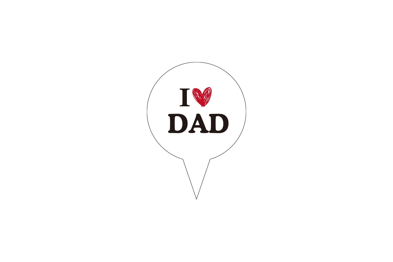 I love dad AS990132 蛋糕插牌